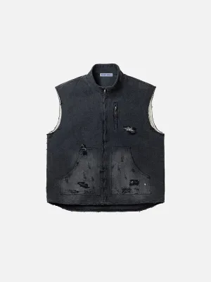 Aelfric Eden Distressed Washed Vest