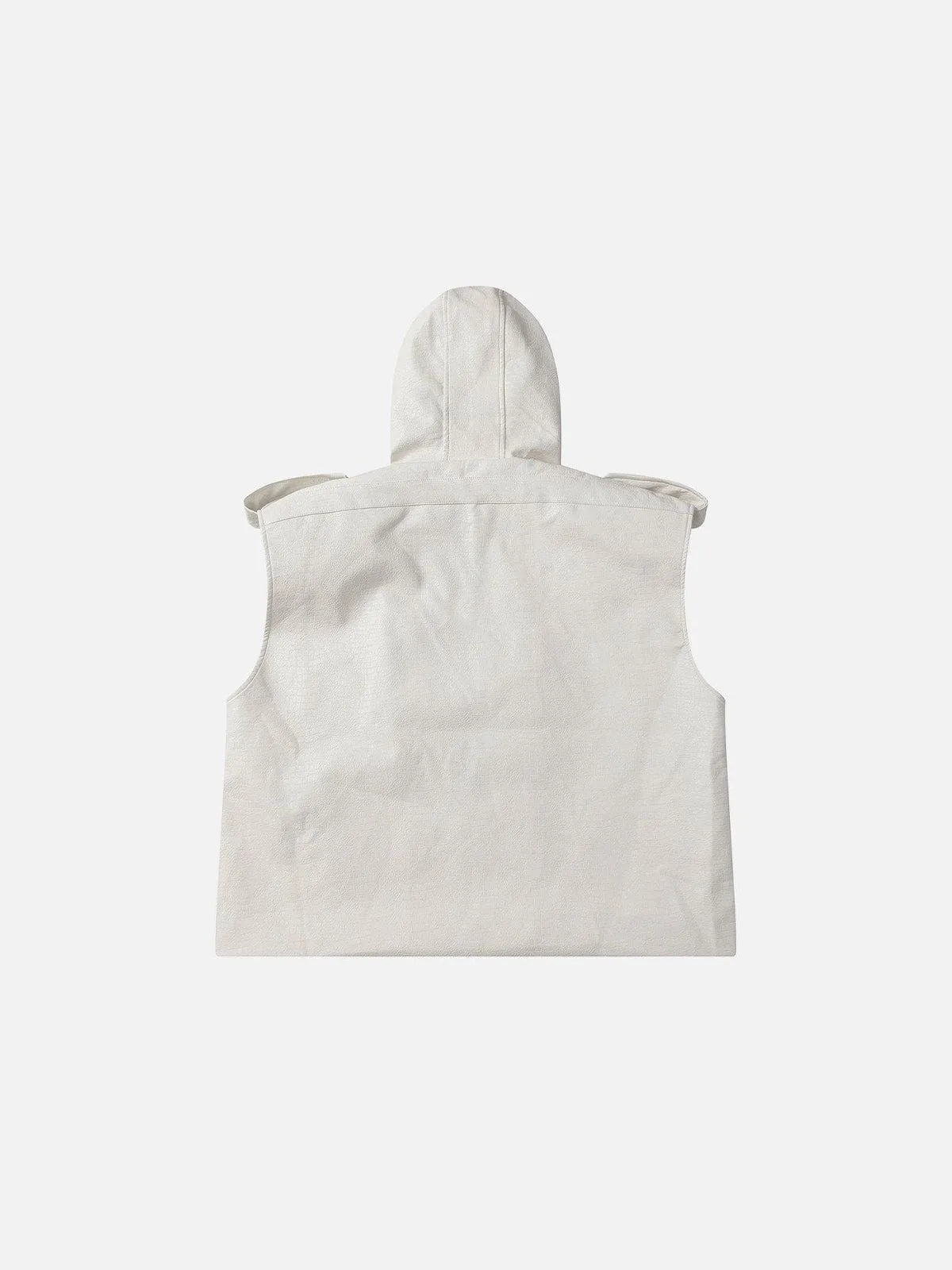Aelfric Eden Hooded Faux Leather Vest