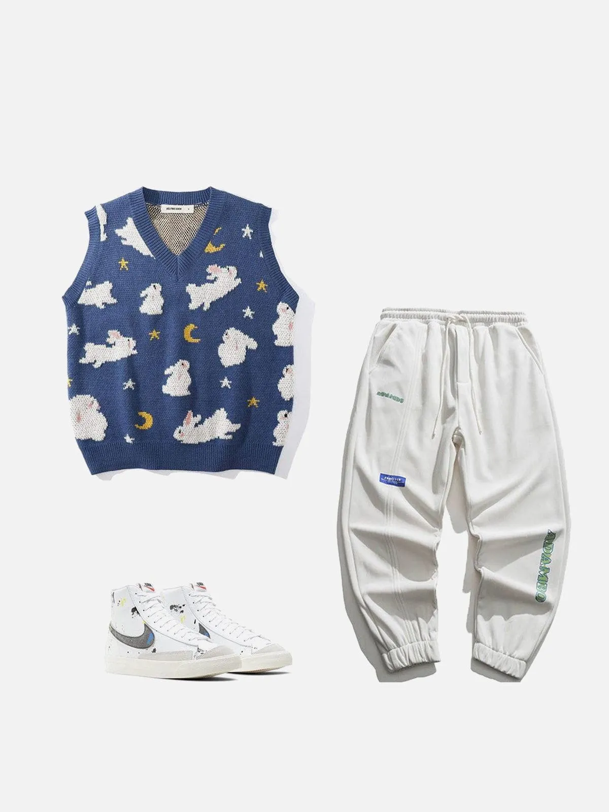 Aelfric Eden Moon Rabbit Knit Sweater Vest