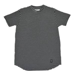Akomplice - White Striped Moan SC Men's Tee, Black
