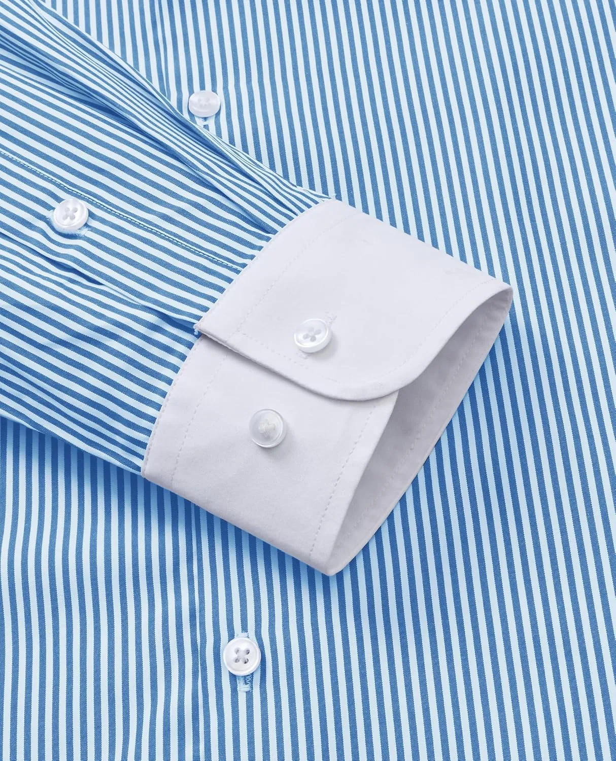 Alimens & Gentle Mens Dress Shirt for Men Striped Button Down Shirts Long Sleeve Wrinkle Resistant Regular Fit