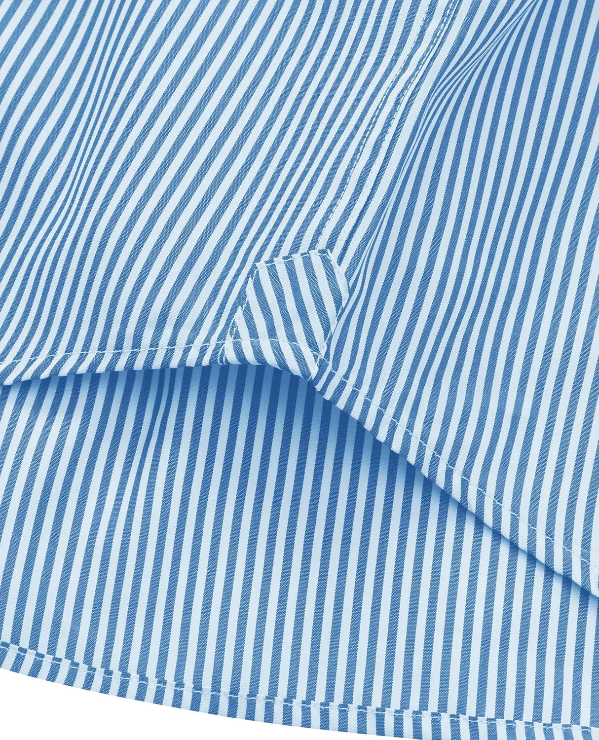 Alimens & Gentle Mens Dress Shirt for Men Striped Button Down Shirts Long Sleeve Wrinkle Resistant Regular Fit
