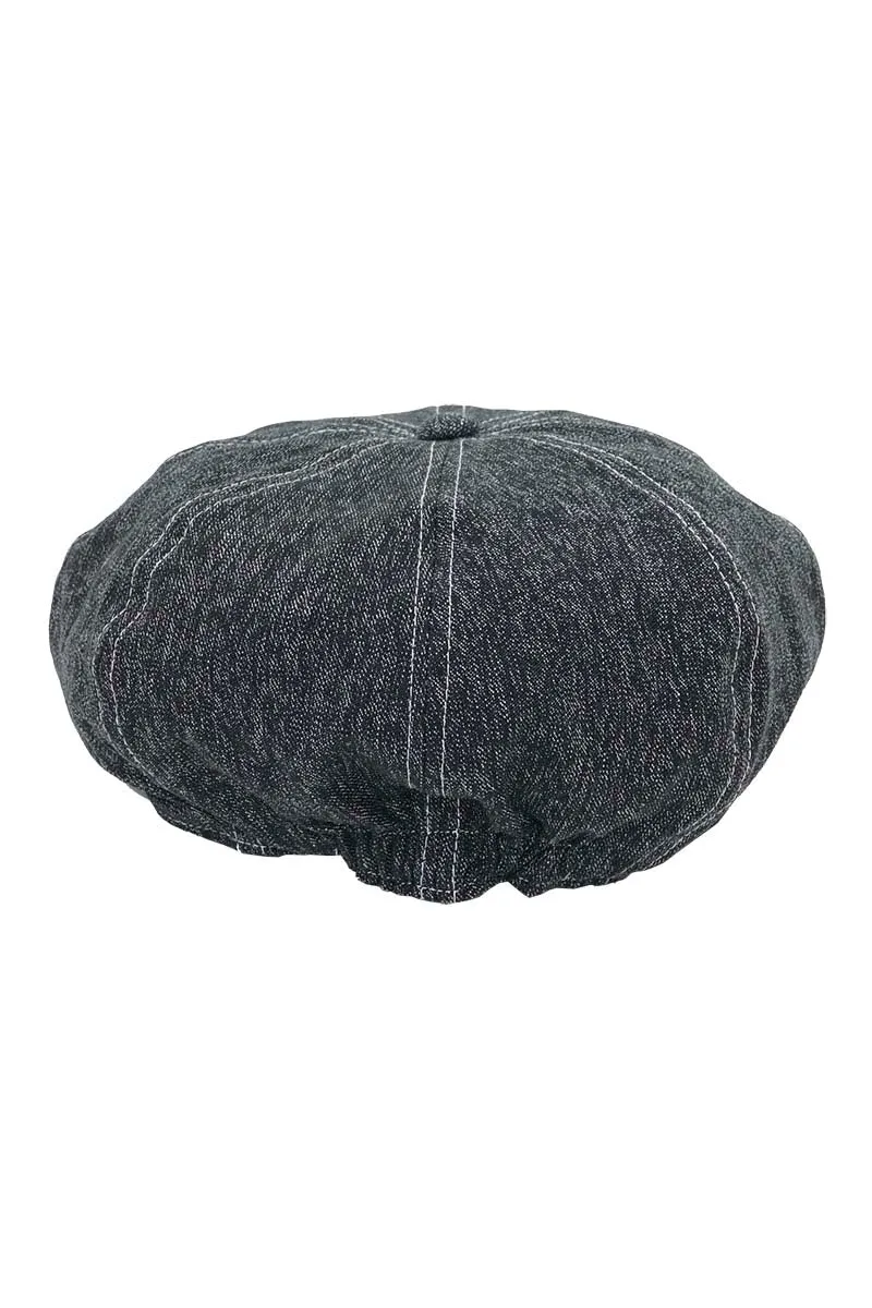 Black Chambray Casquette