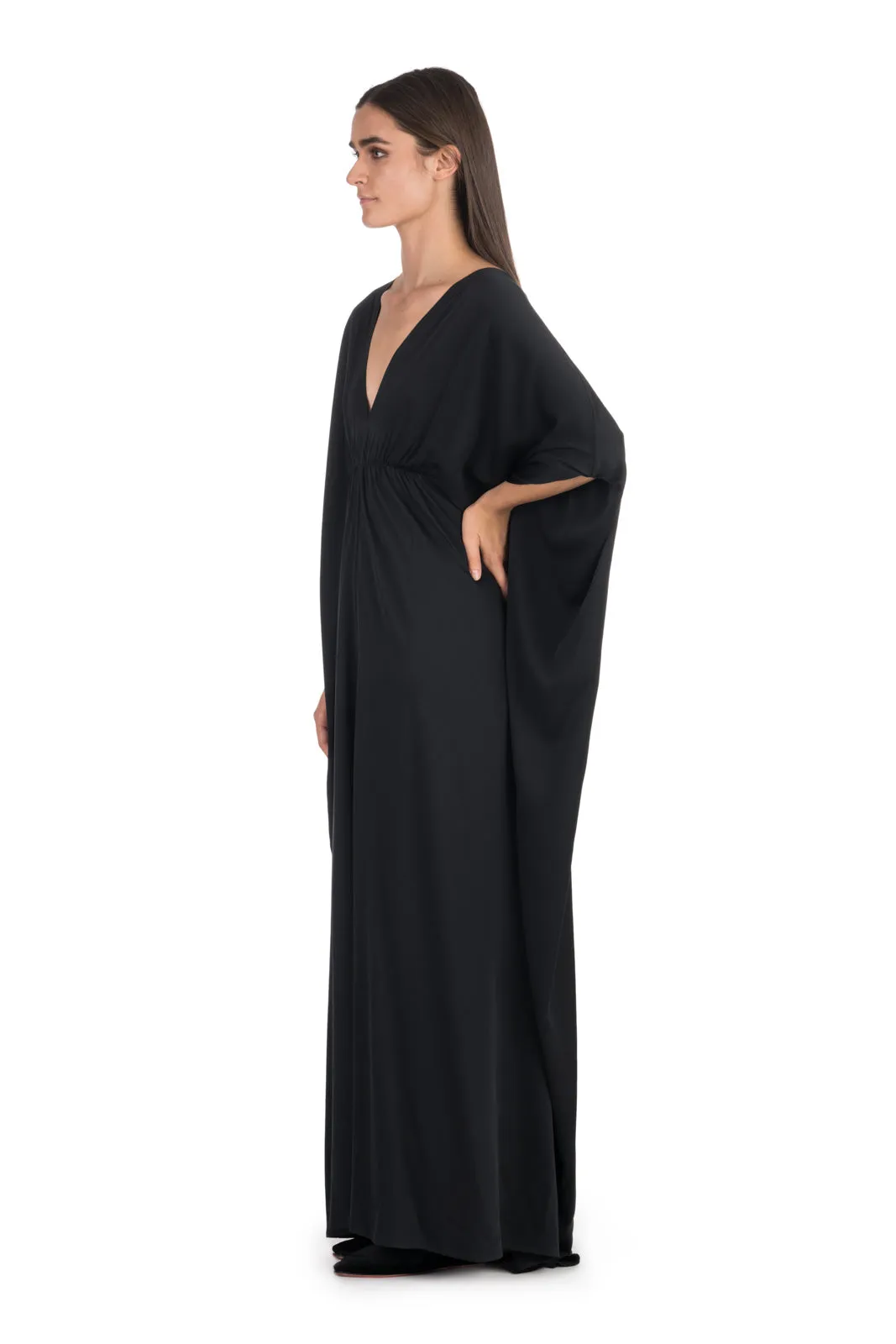 Black Silk Kaftan