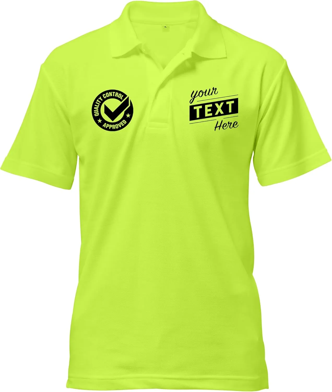 Embroidered Text | Custom Personalized Polo Shirt for Men & Women, Short Sleeve Sports Golf Tennis T-Shirt