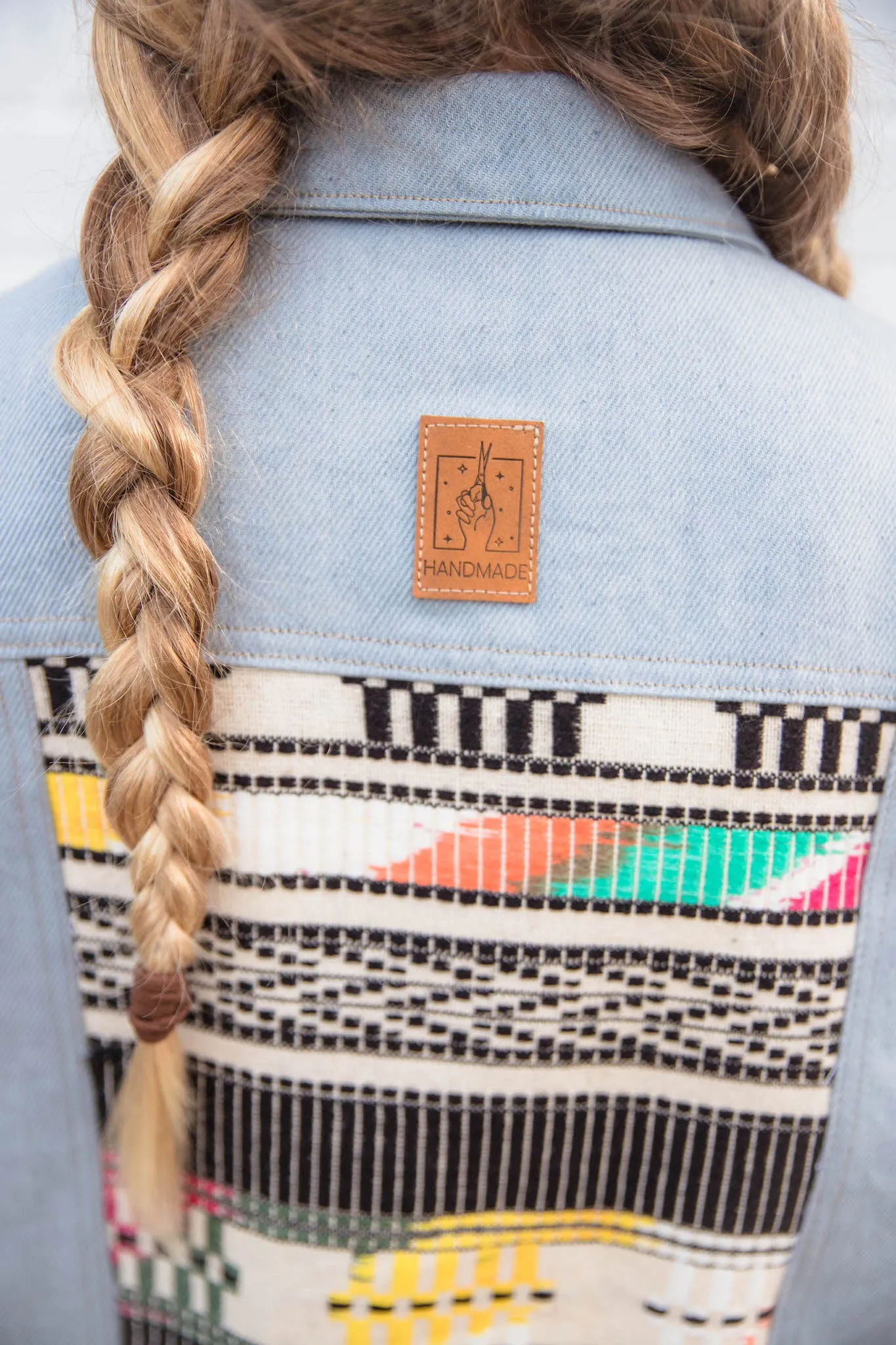 Faux Leather Denim Labels