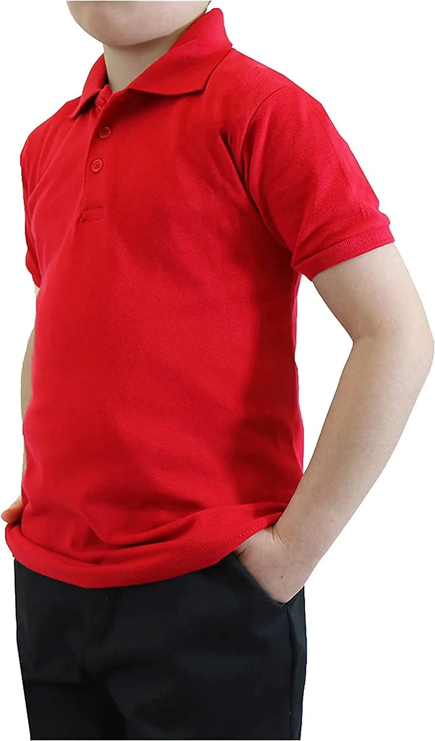 Galaxy by Harvic Boy's Short Sleeve Polo Shirts School Uniform