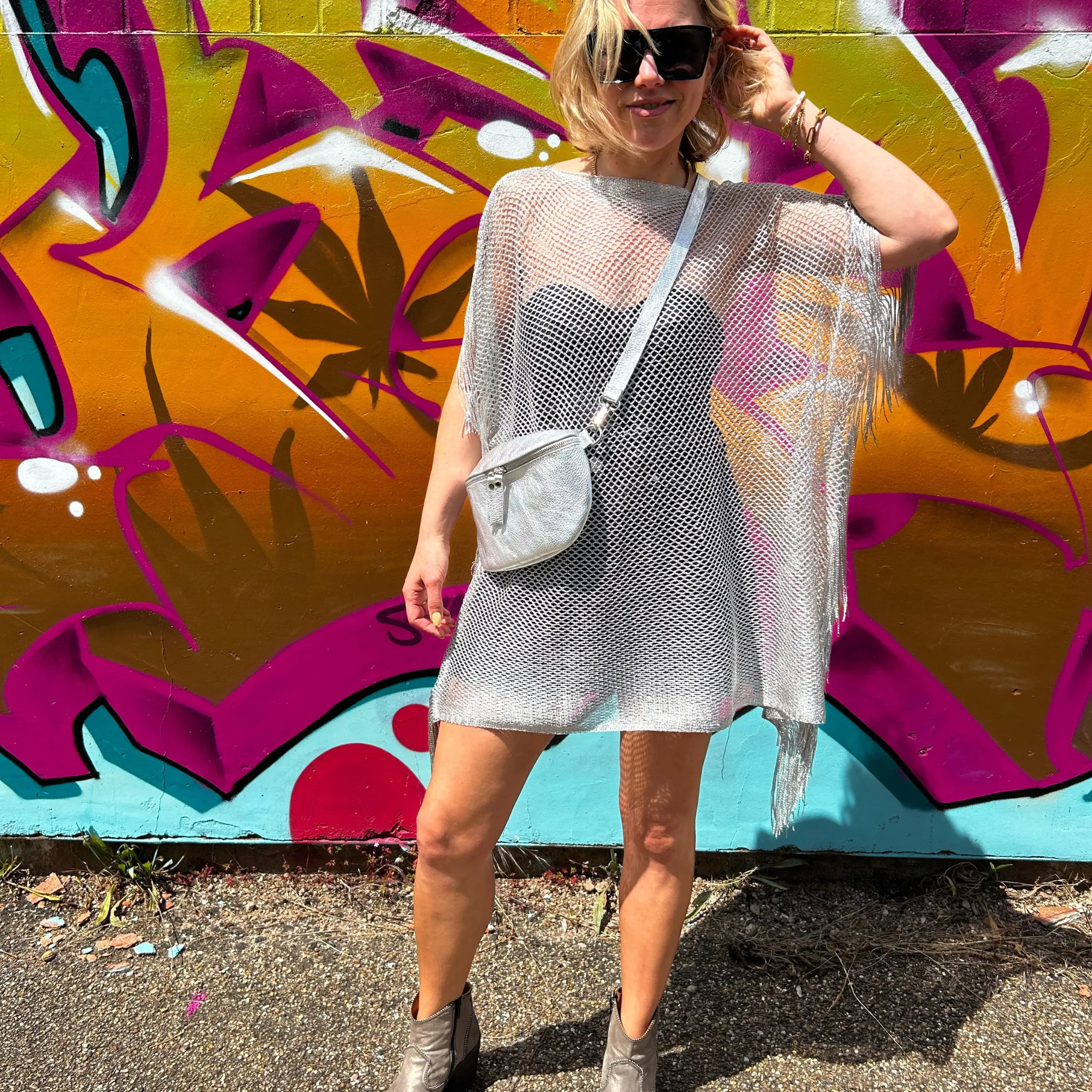 Metallic Kimonos and Ponchos