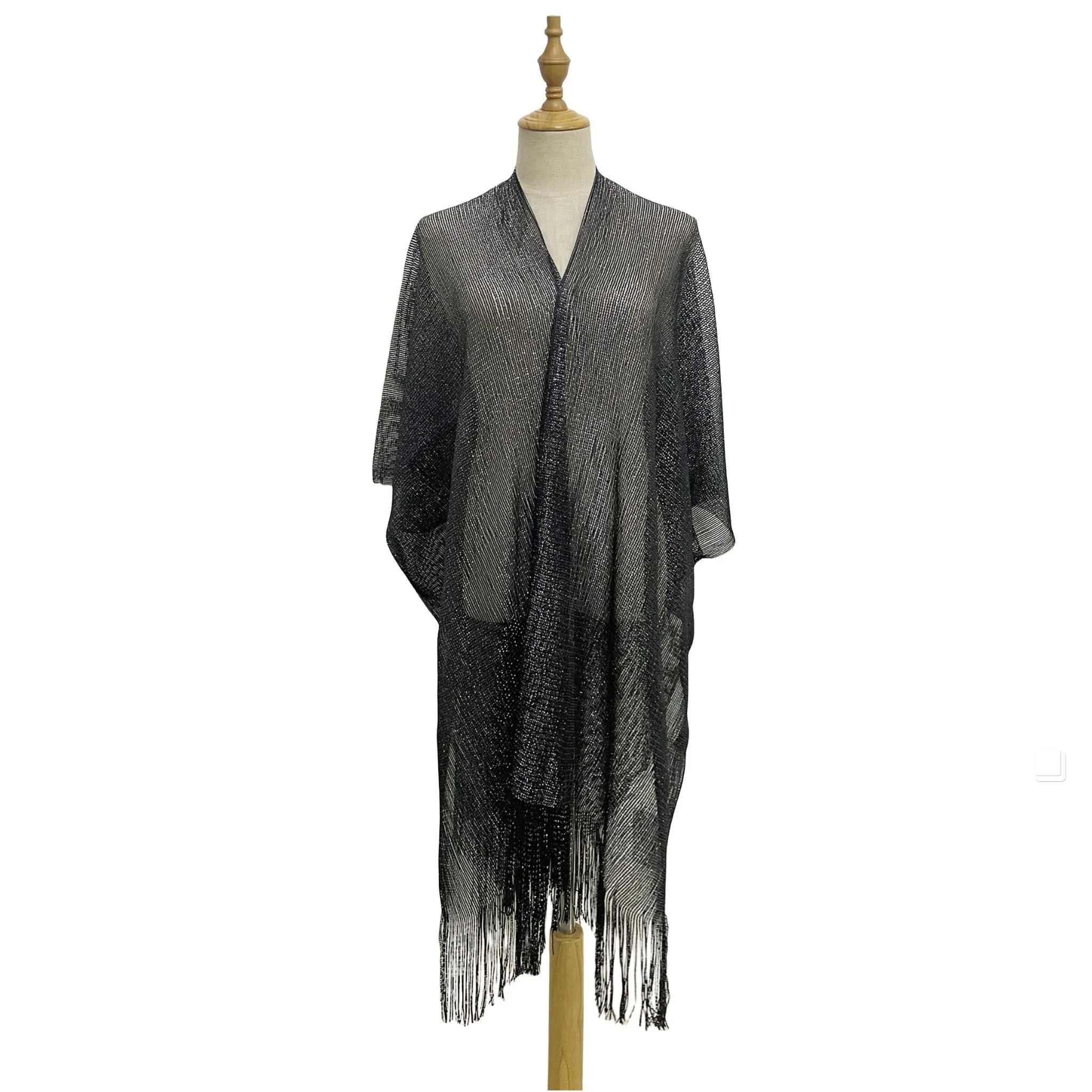 Metallic Kimonos and Ponchos
