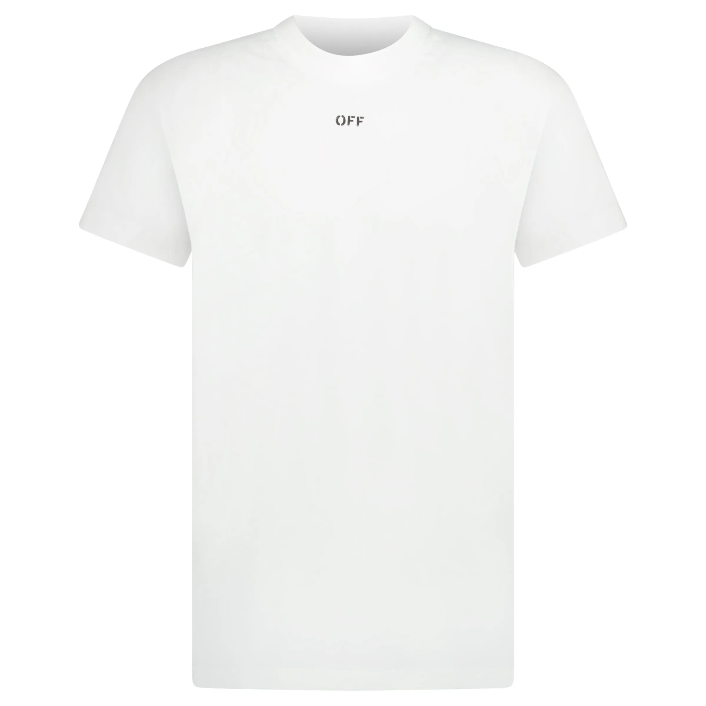 OFF WHITE STAMP SHAPED T-SHIRT WHITE