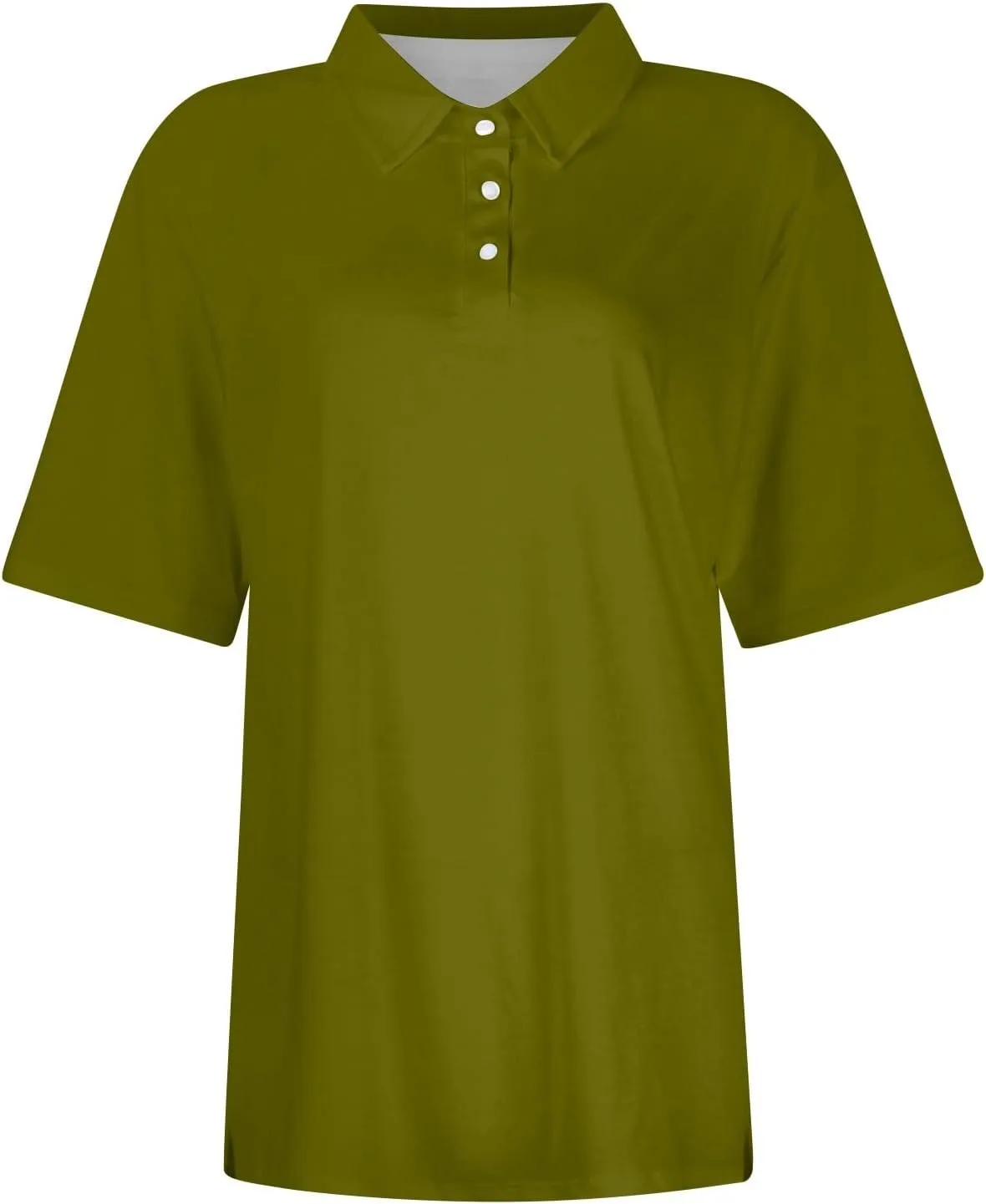 Polo Shirts for Women,Button Down V Neck Summer Tops Short Sleeve Dressy Casual Collared T Shirts Business Blouses